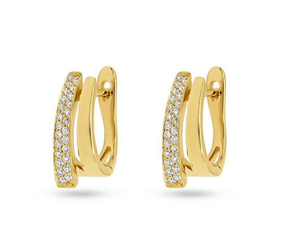 Oorbel Creolen Briljant - 18kt Geelgoud | COLLECTION VANSCHOENWINKEL