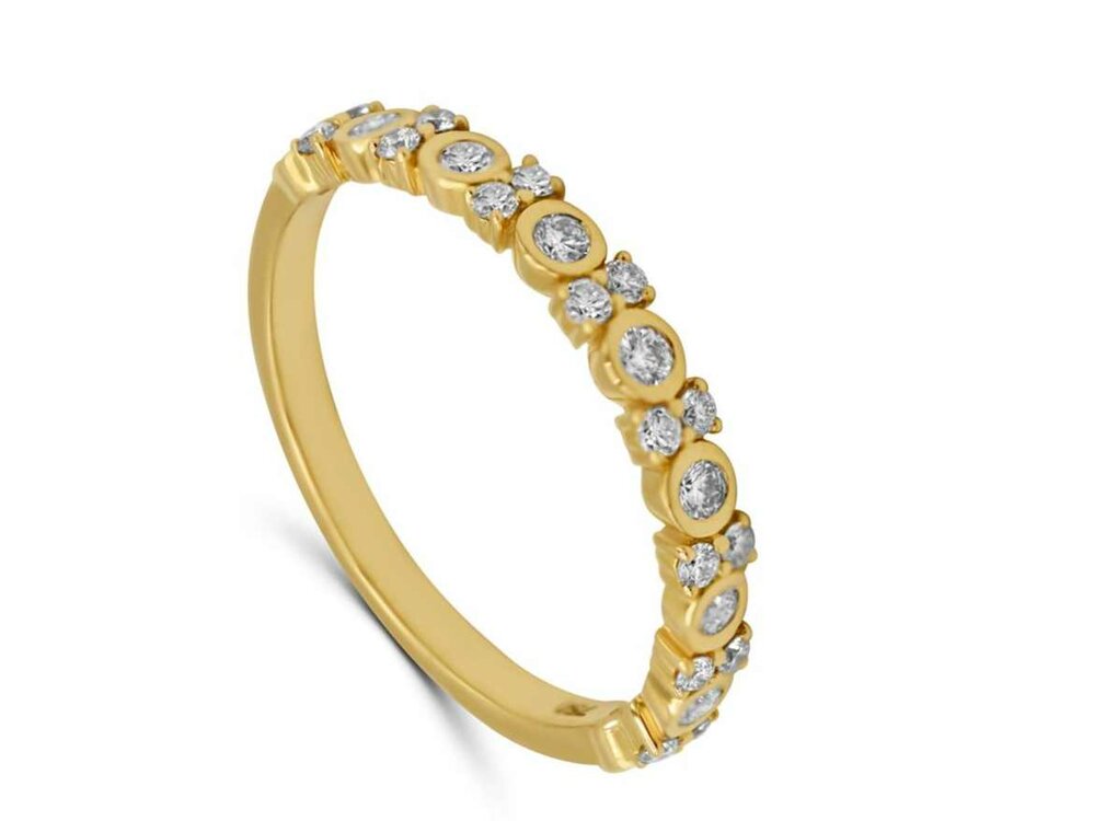 Ring briljant - 18kt Geelgoud | COLLECTION VANSCHOENWINKEL