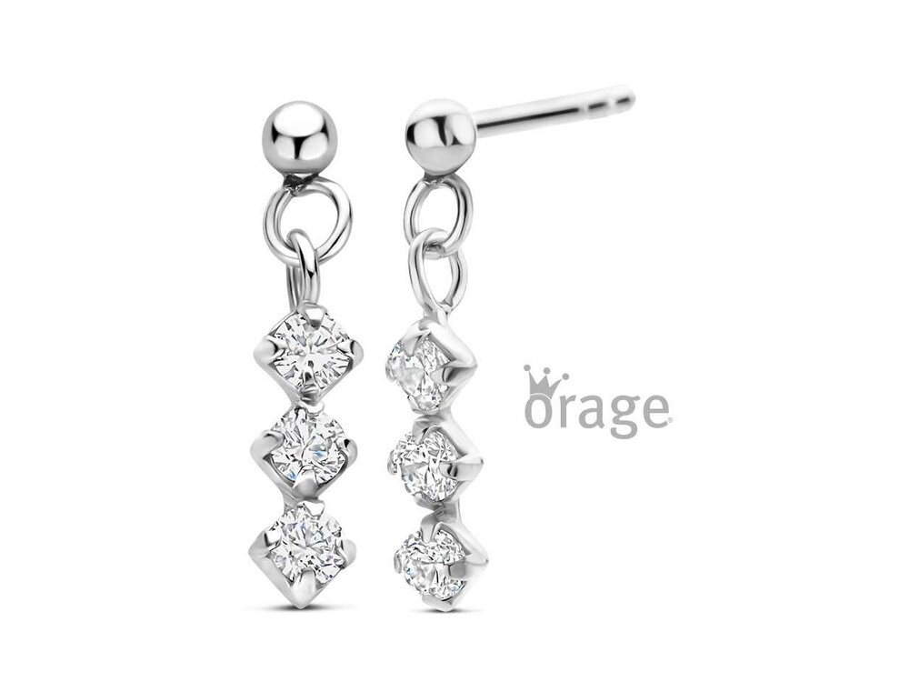 Oorbellen afhangers - Orage Silver Jewellery | (Ag) Orage Zilver