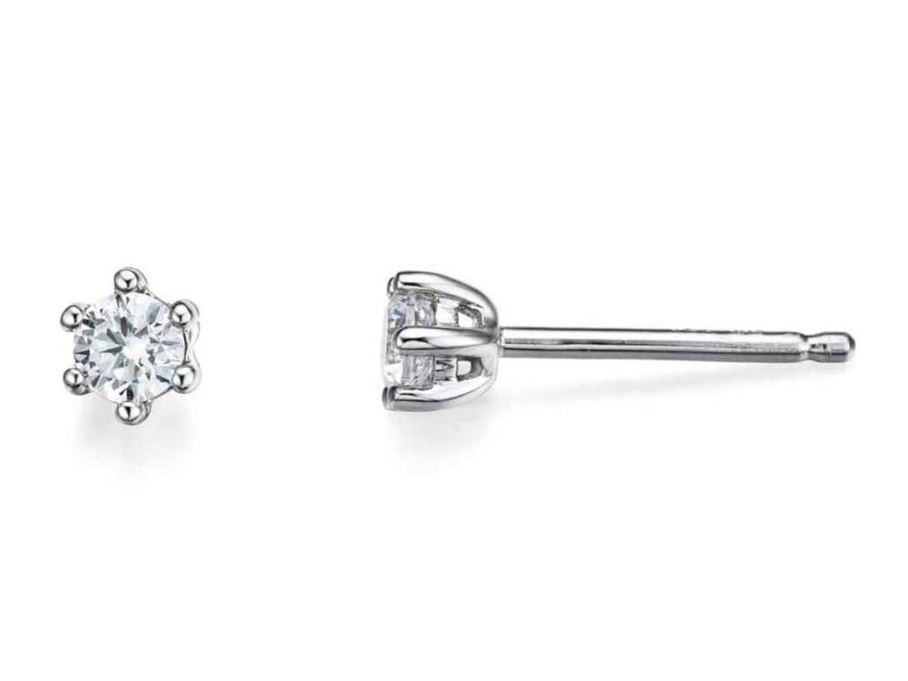 Oorbellen briljant - 18kt Witgoud | COLLECTION VANSCHOENWINKEL