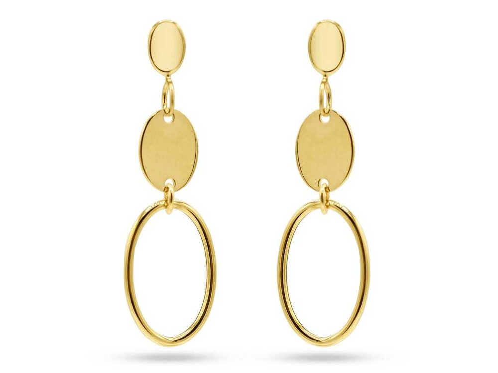 Oorbellen afhangers - 18kt Geelgoud | COLLECTION VANSCHOENWINKEL