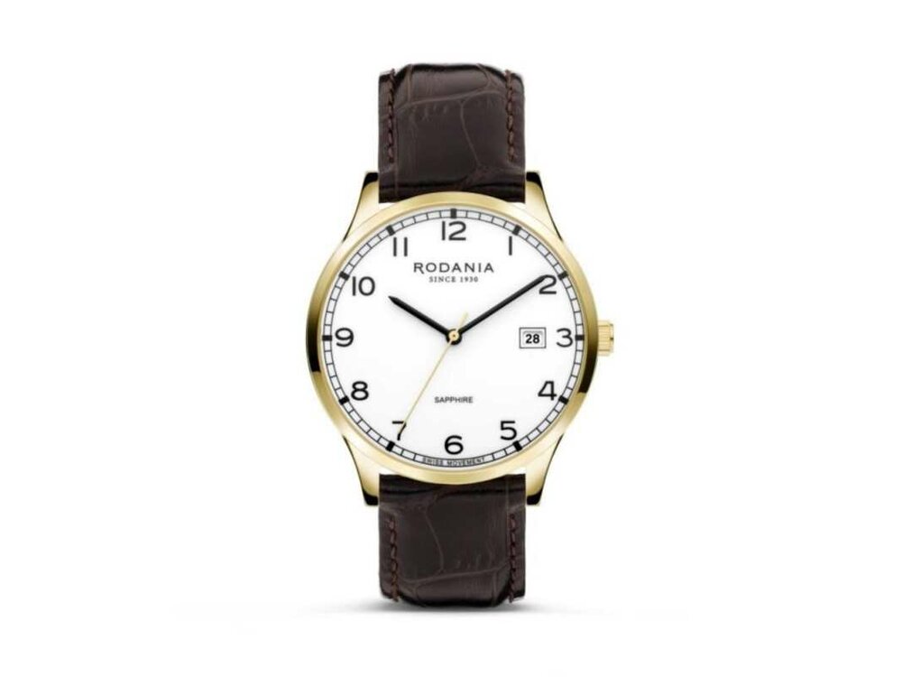 RODANIA SWISS MADE HEREN - Edelstaal+Leer | Rodania 1930 Swiss Made