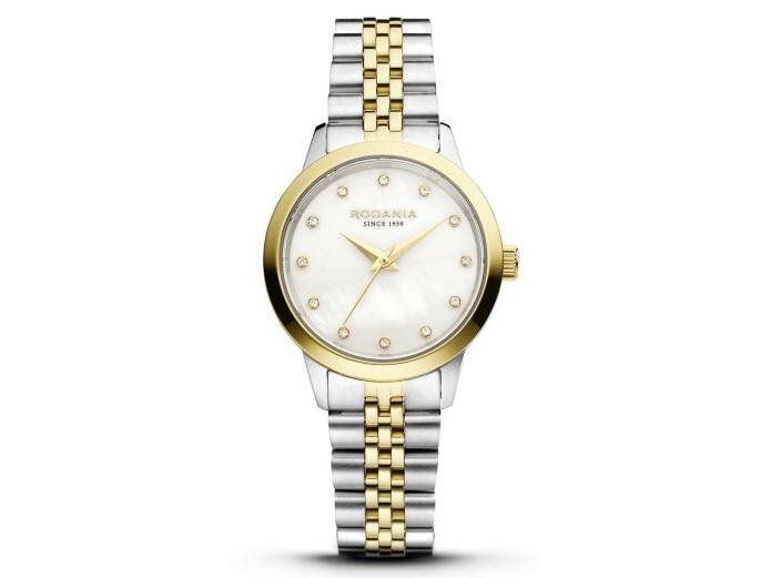 RODANIA SWISS MADE DAMES - Bicolor Staal-Plaqué / PVD | Rodania 1930 Swiss Made