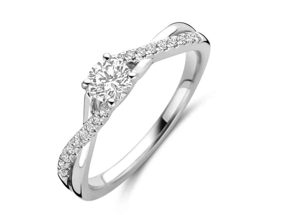 Lab Grown Diamond Solitair - 18kt Witgoud | Lab Grown Collection VS