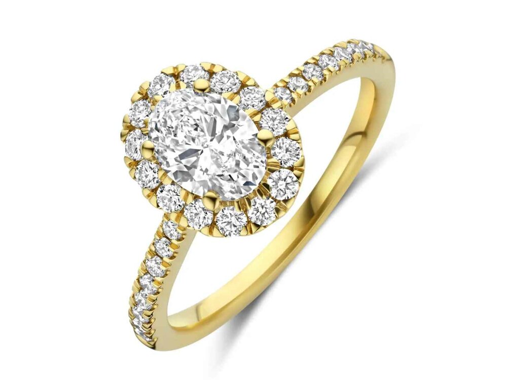 Lab Grown Diamond Solitair - 18kt Geelgoud | Lab Grown Collection VS