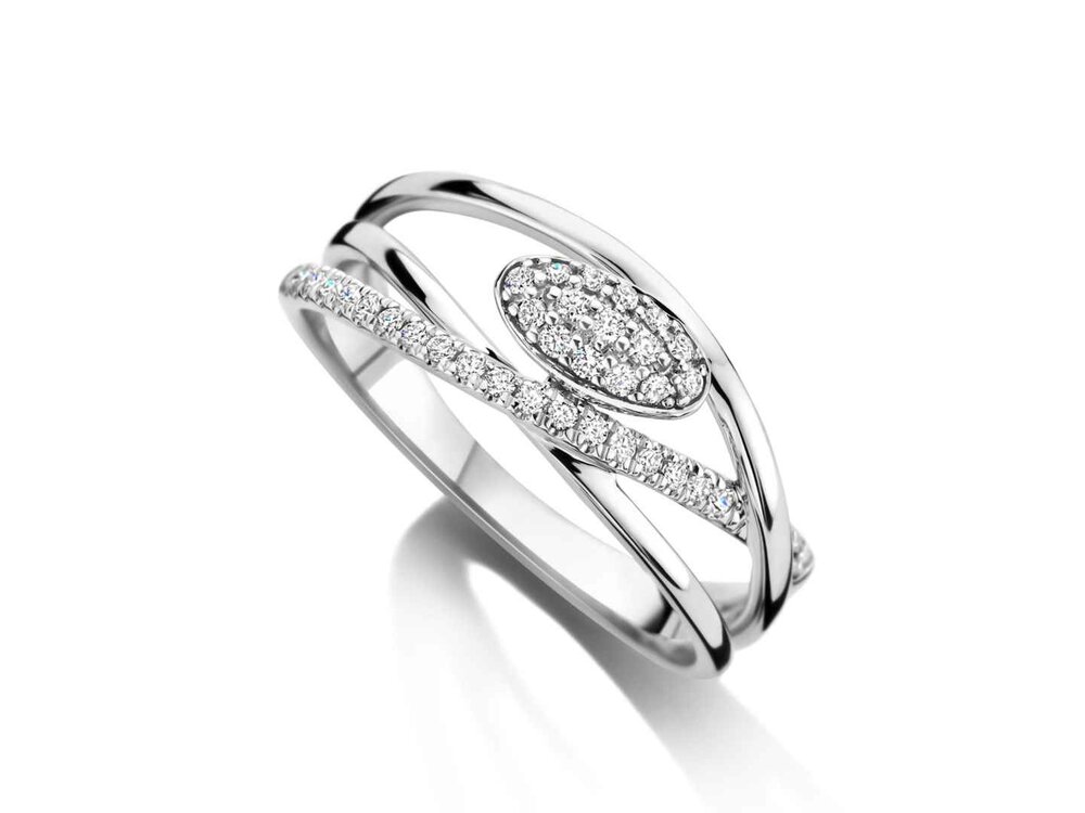 Ring briljant - 18kt Geelgoud | COLLECTION VANSCHOENWINKEL