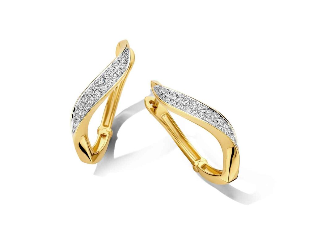 Oorbel Creolen Briljant - 18kt Geelgoud | COLLECTION VANSCHOENWINKEL