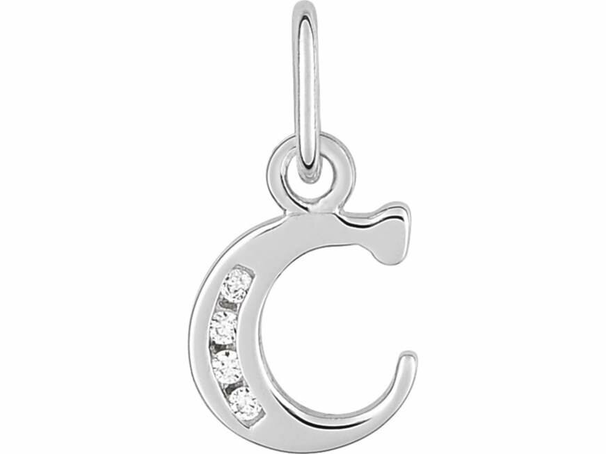 Hanger Letter - Zilver Gerhodineerd | (AG) Zilver Collection VS