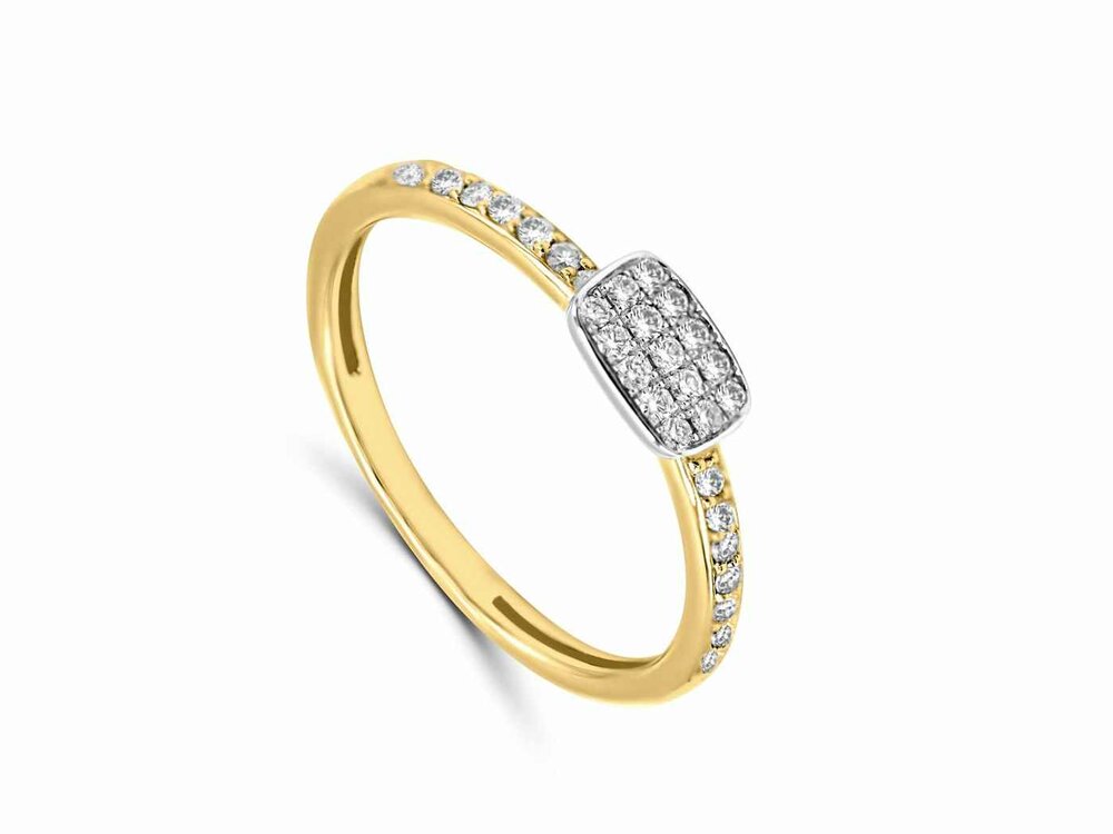 Ring briljant - 18kt Geelgoud | FEMME ADOREE 18K