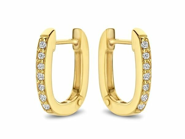 Oorbel Creolen Briljant - 18kt Geelgoud | COLLECTION VANSCHOENWINKEL
