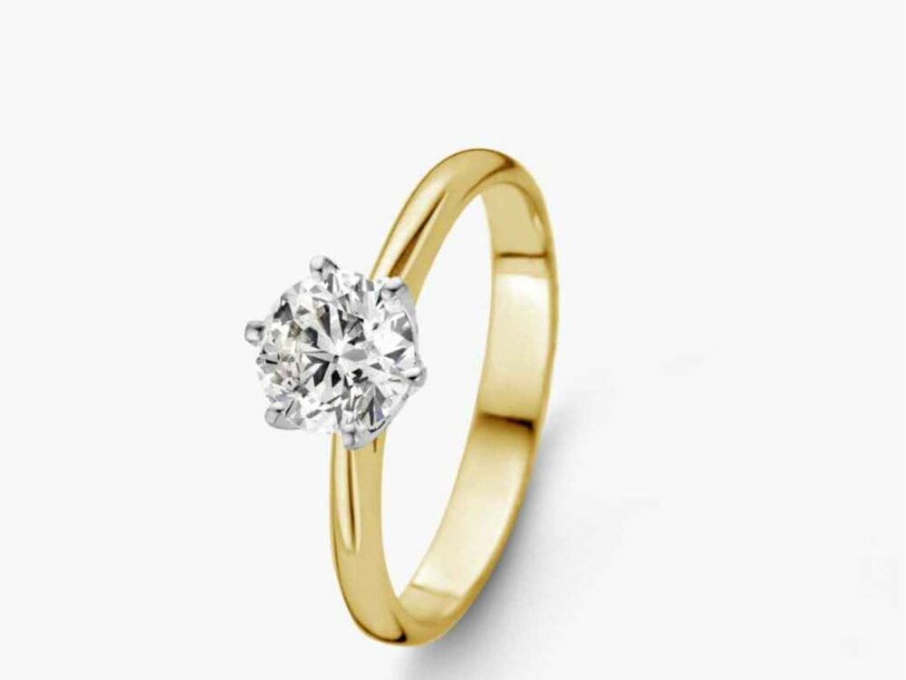 Lab Grown Diamond Solitair - 18kt Bicolor | Lab Grown Collection VS