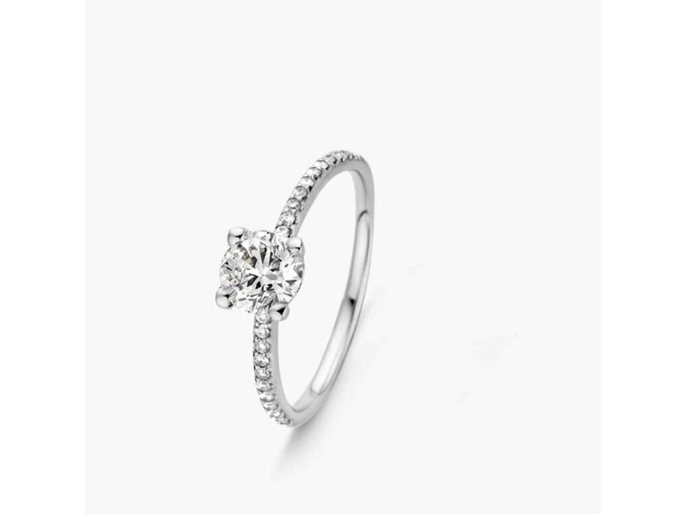 Lab Grown Diamond Solitair - 18kt Witgoud | Lab Grown Collection VS
