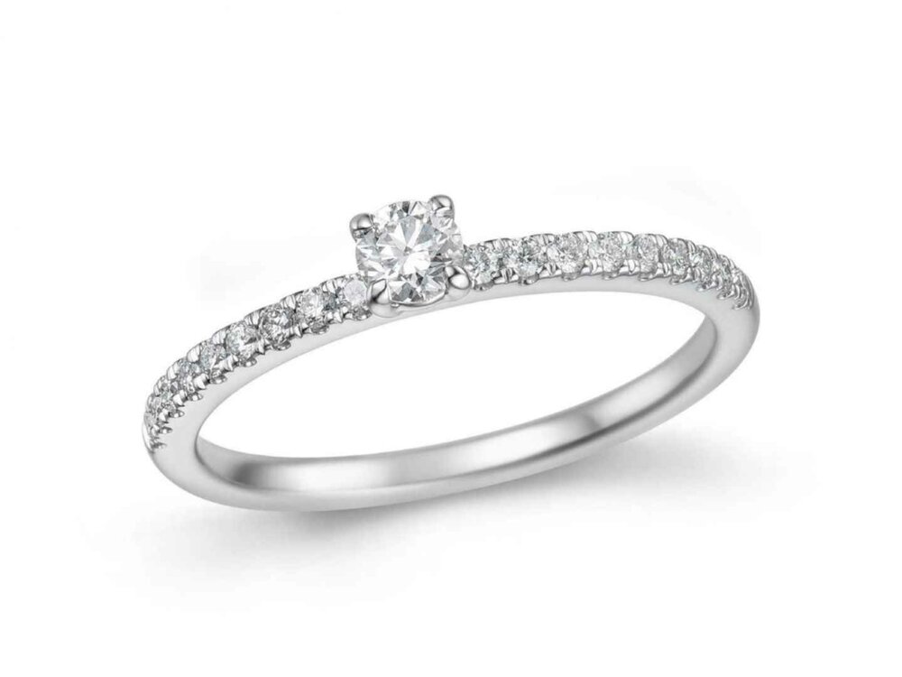 Ring Solitaire briljant - 18kt Bicolor | COLLECTION VANSCHOENWINKEL