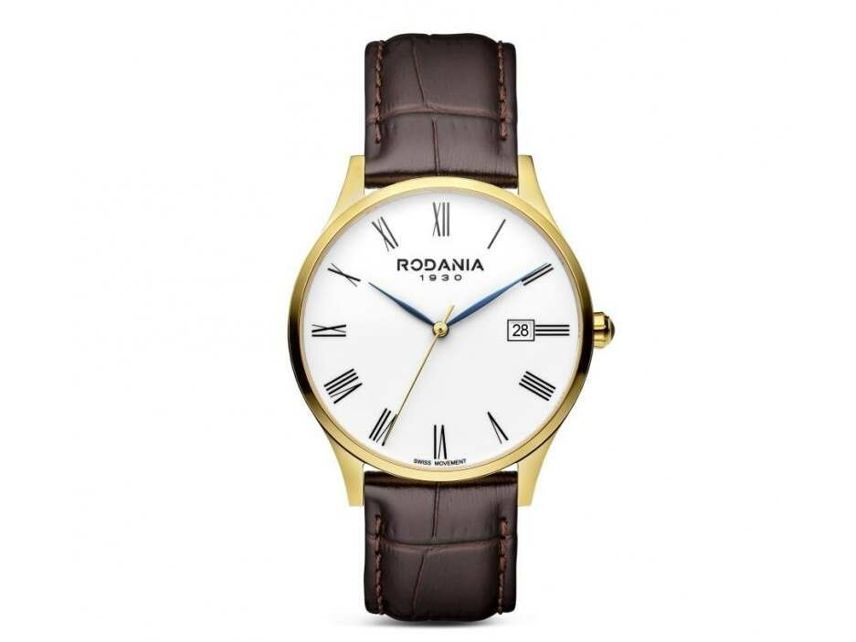 RODANIA SWISS MADE HEREN - Edelstaal+Leer | Rodania 1930 Swiss Made