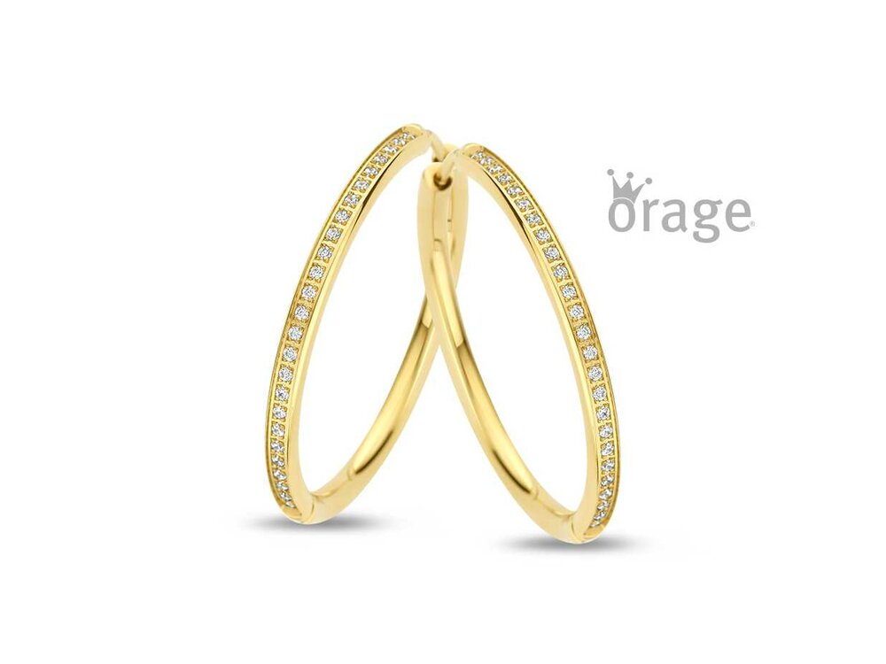 Oorbellen creolen - Orage STEEL Jewellery | (Ag) Orage Zilver