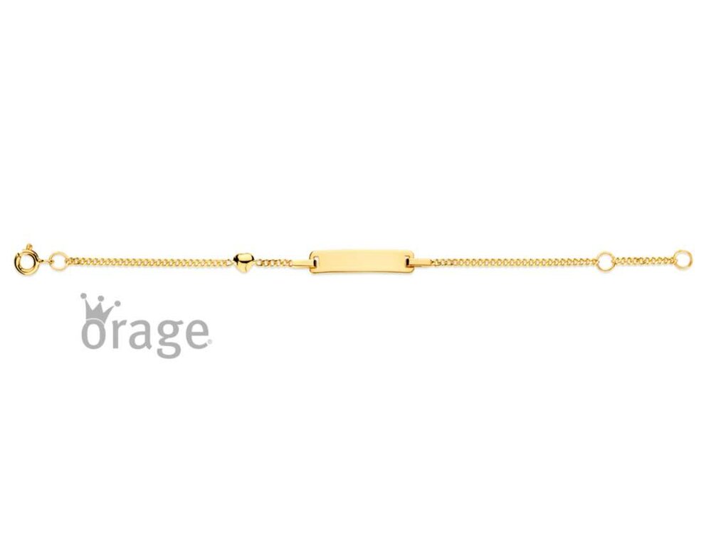Armband Idendité bébé - 9kt Geelgoud