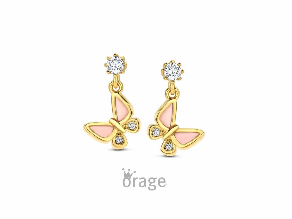 Oorbellen kinder afhanger - Orage Juwelen | (Ag) Orage Zilver