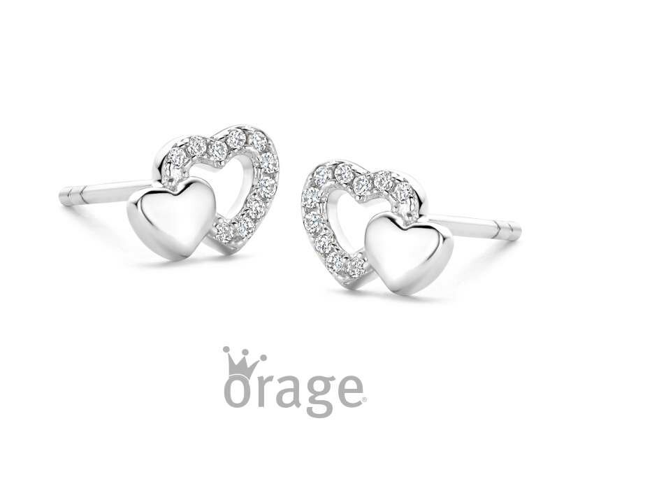 OORBEL ZILVER ZIRCONIA - Orage Kids Silver | (Ag) Orage Zilver
