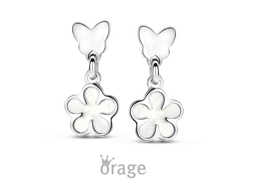 Oorbellen kinder afhanger - Orage Kids Silver | (Ag) Orage Zilver