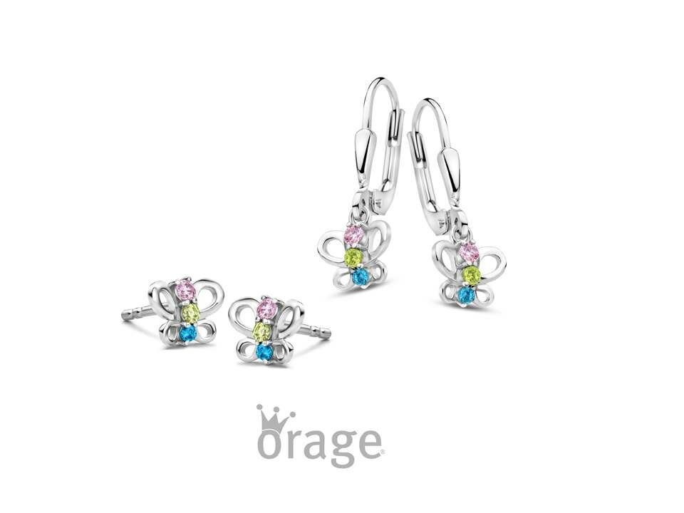 Oorbellen kinder afhanger - Orage Kids Silver | (Ag) Orage Zilver