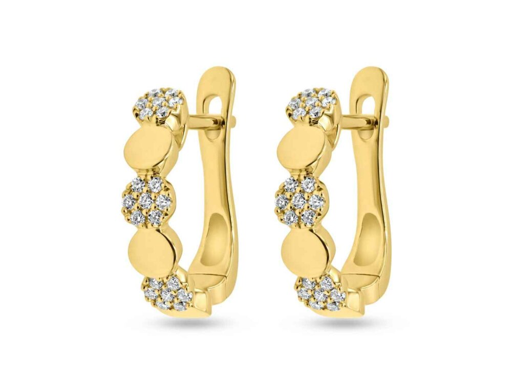 Oorbel Creolen Briljant - 18kt Geelgoud | COLLECTION VANSCHOENWINKEL