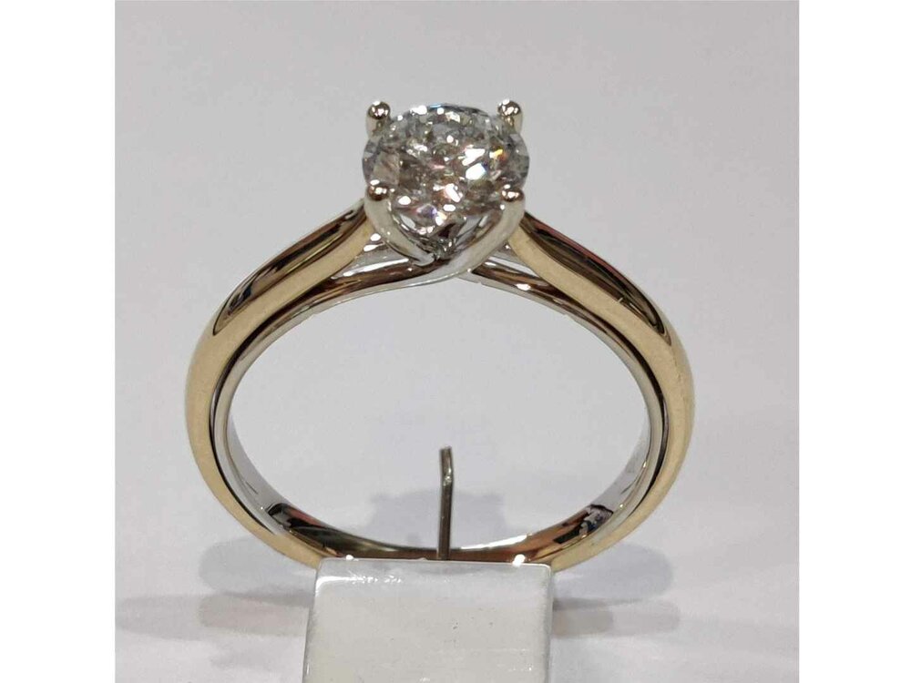 Ring Solitaire briljant - 18kt Bicolor | Lab Grown Collection VS