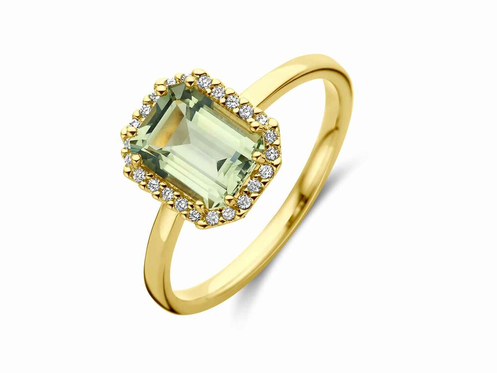 Ring briljant - 18kt Geelgoud | COLLECTION VANSCHOENWINKEL