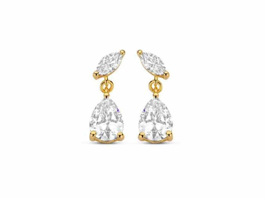 OORBEL AFHANGER ZIRCONIA - Naiomy (AG) Zilver
