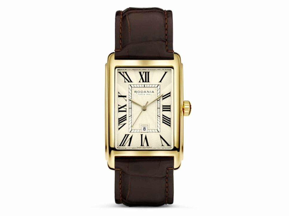 RODANIA SWISS MADE HEREN - Edelstaal+Leer | Rodania 1930 Swiss Made