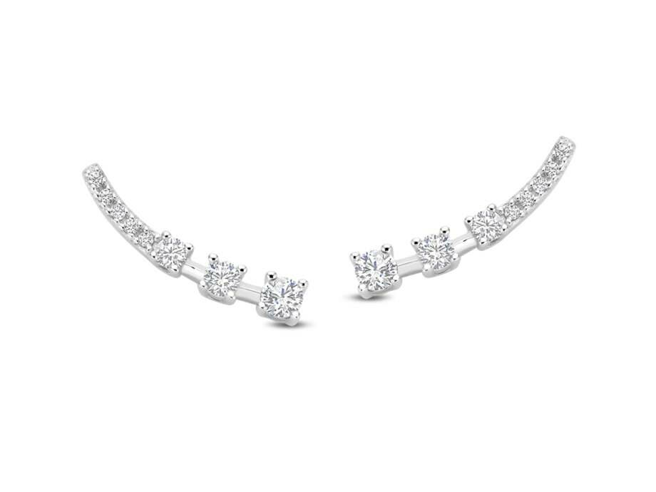 Oorbellen zirconia - Naiomy (AG) Zilver