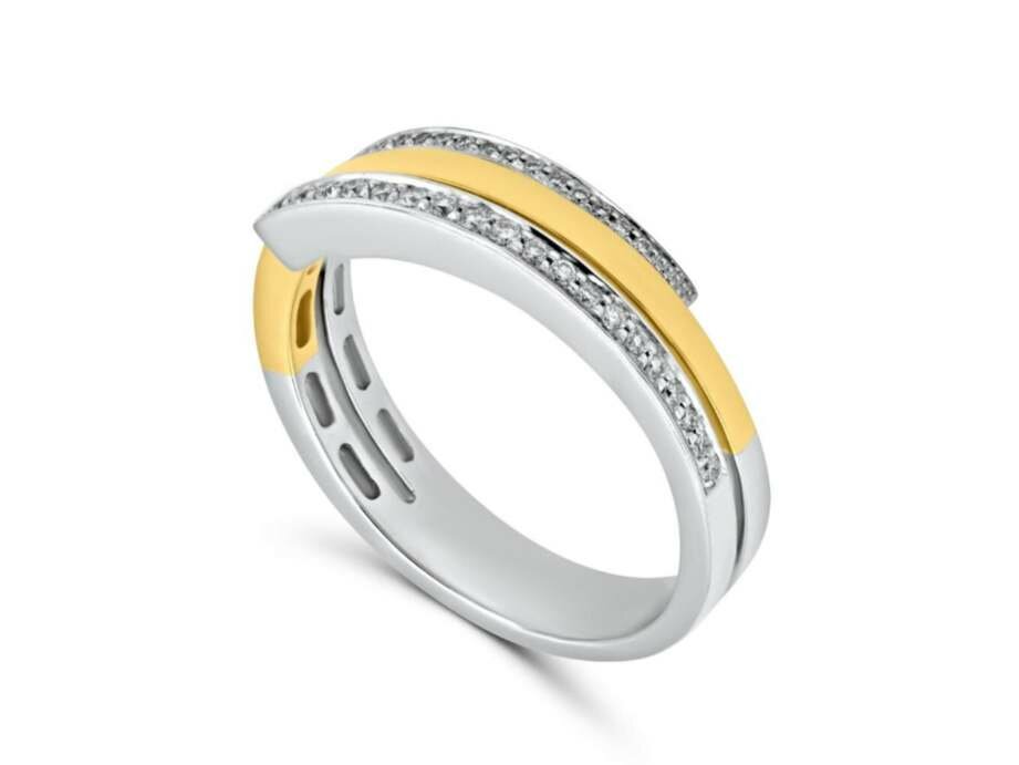 Ring briljant - 18kt Bicolor | COLLECTION VANSCHOENWINKEL