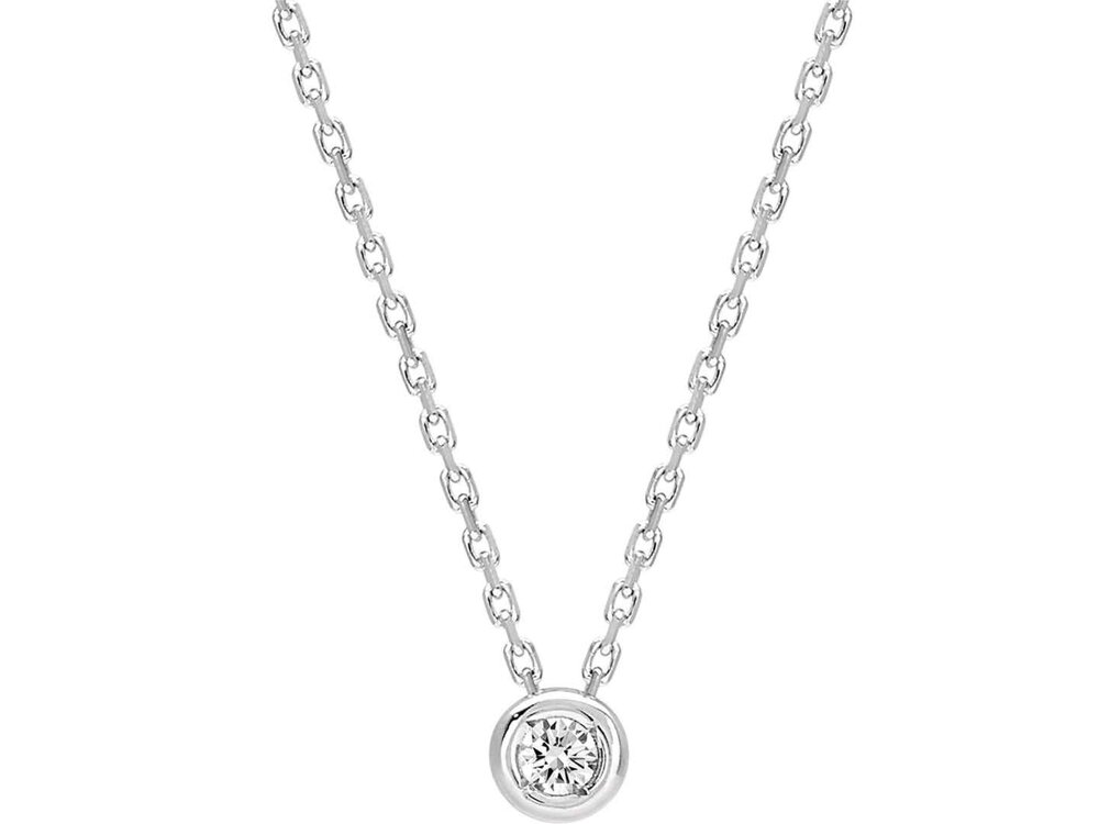 KETTING MET HANGER - 18kt Witgoud | COLLECTION VANSCHOENWINKEL