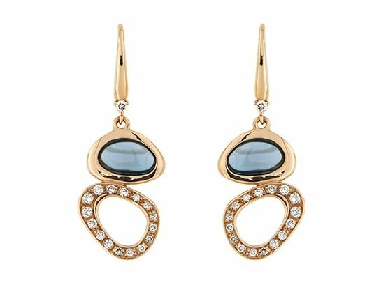 Oorbel kl.steen-briljant - 18kt Geelgoud | COLLECTION VANSCHOENWINKEL