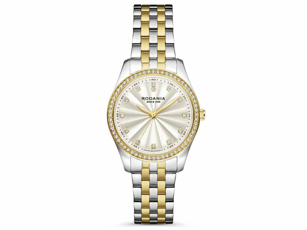 RODANIA SWISS MADE DAMES - Bicolor Staal-Plaqué / PVD | Rodania 1930 Swiss Made