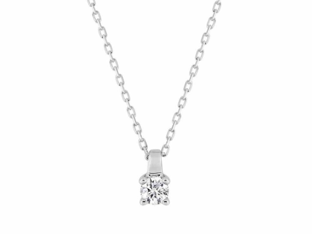 KETTING MET HANGER - 18kt Witgoud | COLLECTION VANSCHOENWINKEL
