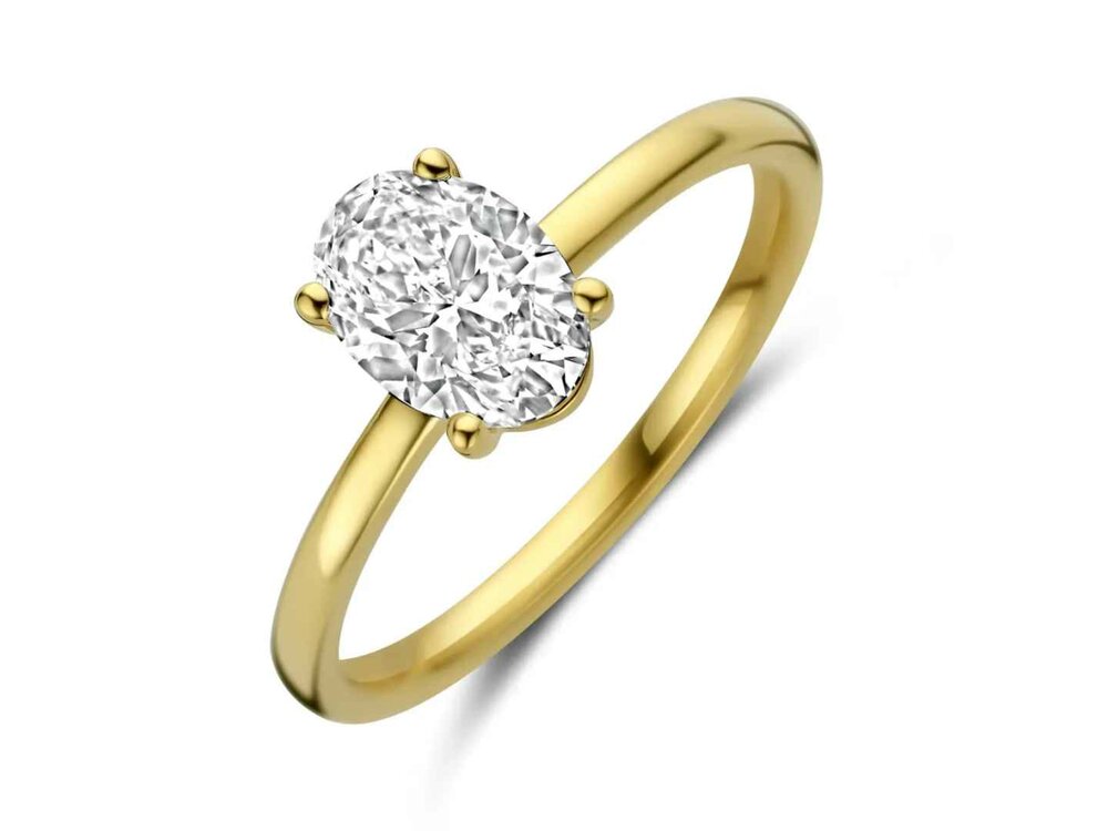 Lab Grown Diamond Solitair - 18kt Geelgoud | Lab Grown Collection VS