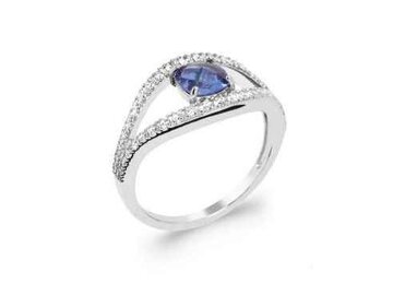 RING ZIRCONIA - SILVER BIJOUX CN  | (AG) Zilver Collection VS