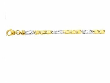 Heren ketting Figaro - 18kt Bicolor | COLLECTION VANSCHOENWINKEL