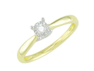 Ring Solitaire briljant - 18kt Bicolor | COLLECTION VANSCHOENWINKEL