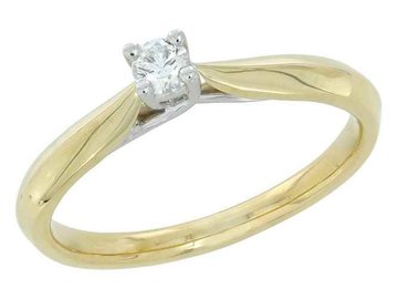 Ring Solitaire briljant - 18kt Bicolor | J & A Collection 1970