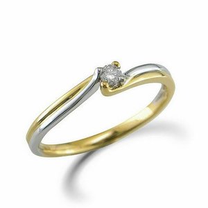 Ring Solitaire briljant - 18kt Bicolor | COLLECTION VANSCHOENWINKEL