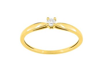 Ring Solitaire briljant - 18kt Geelgoud | COLLECTION VANSCHOENWINKEL