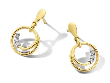 Oorbellen afhangers - 18kt Geelgoud | COLLECTION VANSCHOENWINKEL