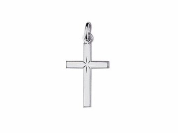 Hanger Kruisje - 18kt Witgoud | COLLECTION VANSCHOENWINKEL