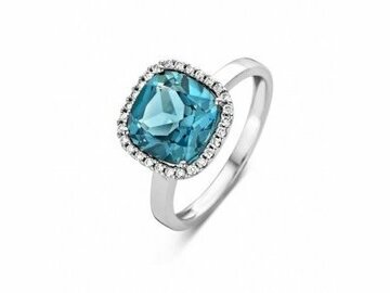 Ring kl.steen-Briljant - 18kt Witgoud | COLLECTION VANSCHOENWINKEL