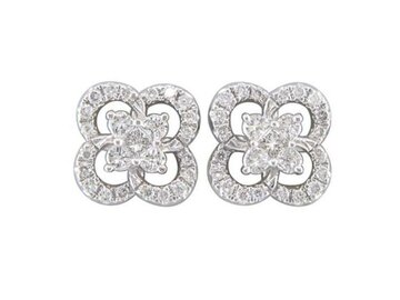 Oorbellen briljant - 18kt Witgoud | COLLECTION VANSCHOENWINKEL