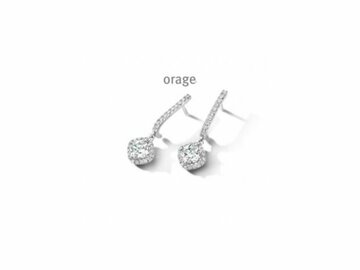 OORBELLEN CREOLEN ZIRCONIA - Orage Silver Jewellery | (Ag) Orage Zilver