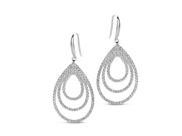 OORBEL AFHANGER ZIRCONIA - Naiomy (AG) Zilver