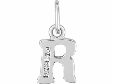 Hanger Letter - Zilver Gerhodineerd | (AG) Zilver Collection VS