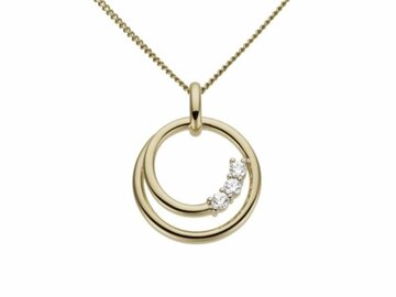 Hanger Zirconia - 18kt Geelgoud | COLLECTION VANSCHOENWINKEL